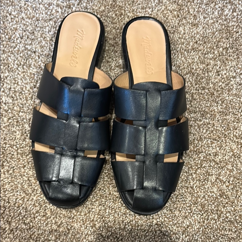 Madewell Black Women's Slide Sandals